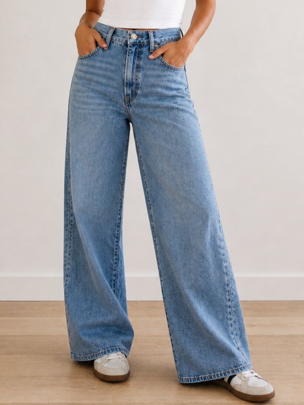 Levi’s Premium Ribcage Wide Leg Jeans 26x32 High Rise Light Wash NWT